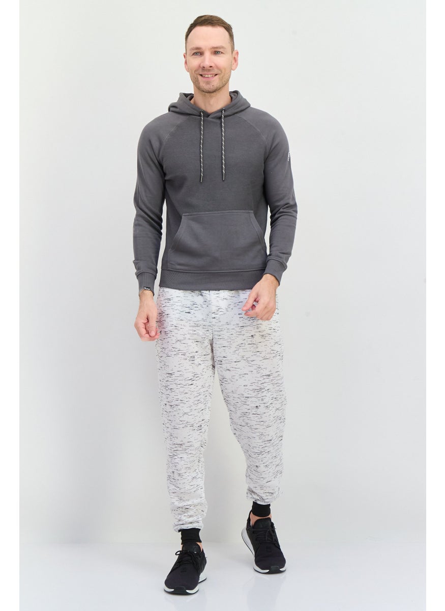 Penfield Men Hooded Brand Logo Long Sleeves Sweatshirt, Grey  - Image 4