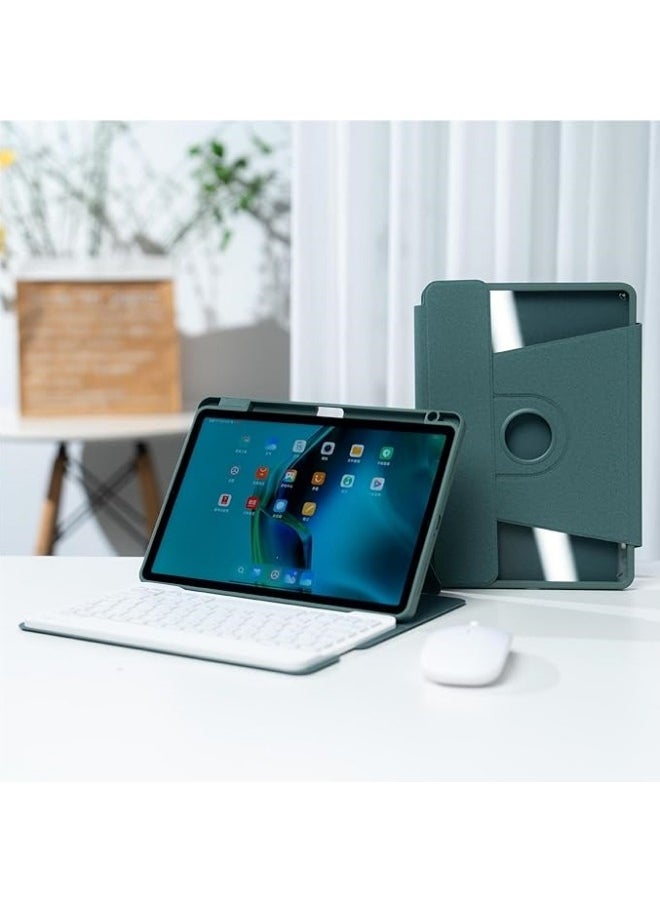 General - Arabic and English Keyboard Compatible with Xiaomi Mi Pad 6 / Pad 6 Pro 11 Inch 2023 Rotation Stand Leather Case with Pen Slot Keyboard and Mouse - Image 1
