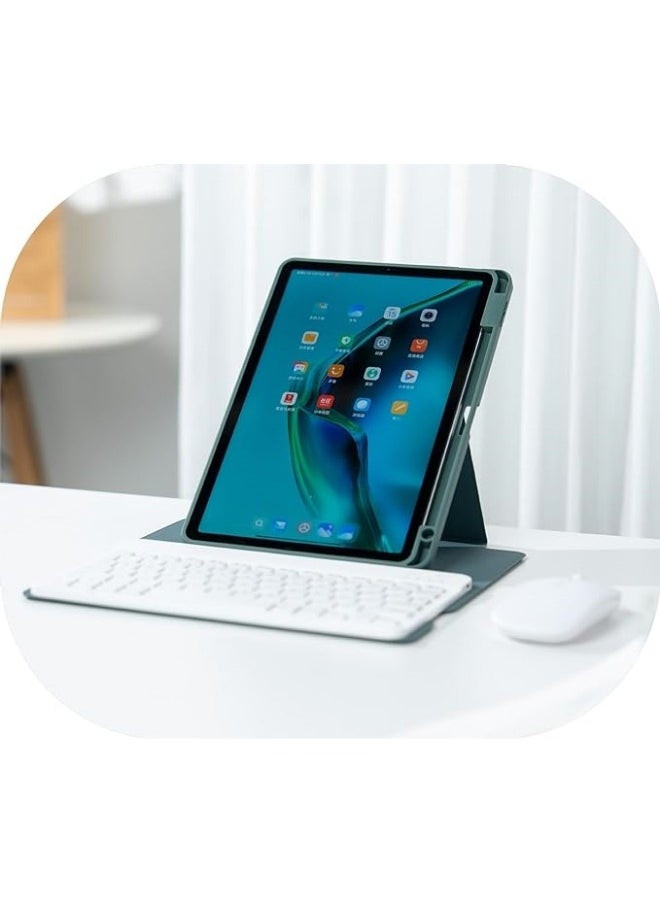 General - Arabic and English Keyboard Compatible with Xiaomi Mi Pad 6 / Pad 6 Pro 11 Inch 2023 Rotation Stand Leather Case with Pen Slot Keyboard and Mouse - Image 1