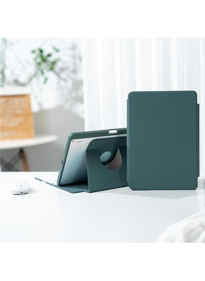General - Arabic and English Keyboard Compatible with Xiaomi Mi Pad 6 / Pad 6 Pro 11 Inch 2023 Rotation Stand Leather Case with Pen Slot Keyboard and Mouse - Image 1