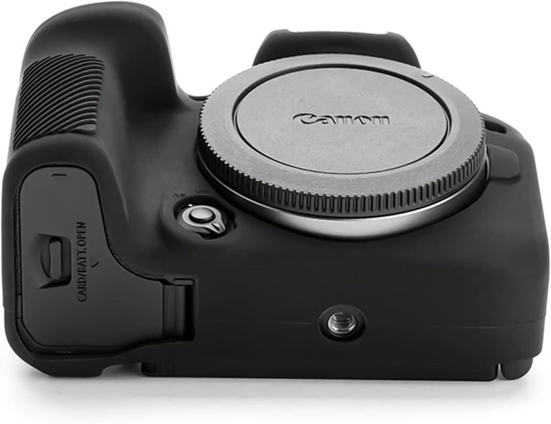 Rieibi EOS R10 Camera Case  Silicone Case for Canon eos R10 Digital Camera  Protective Cover Silicone for Canon R10  Black - Image 4