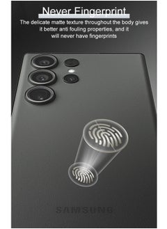 Techie Ultra Thin Frosted Matte Back Cover Case for Samsung Galaxy S24 Ultra 2024 – Slim, Smooth, Anti-Fingerprint – Frosted Black  - Image 3
