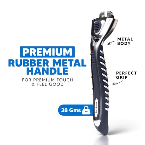 Letsshave Pro All-Year Shave Pack | 365-Day Shaving Kit | (1) Handle + (4) Pro 6 Plus Blades + (4) Pro 4 Blades + (2) Pro 6 Blades + 425g Shave Foam + Travel Cap | Forever Smooth - Image 2