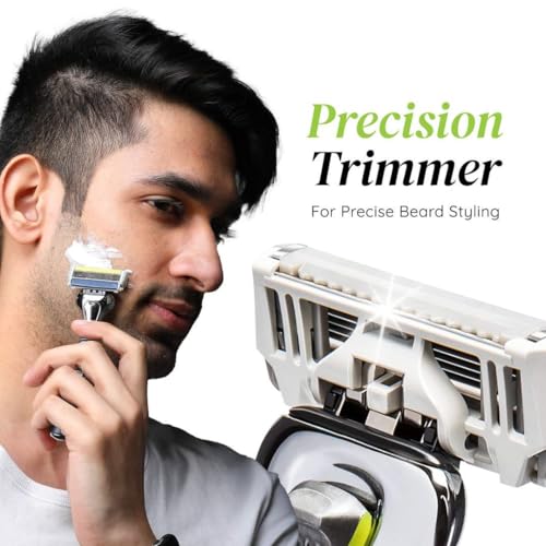 Letsshave Pro All-Year Shave Pack | 365-Day Shaving Kit | (1) Handle + (4) Pro 6 Plus Blades + (4) Pro 4 Blades + (2) Pro 6 Blades + 425g Shave Foam + Travel Cap | Forever Smooth - Image 4