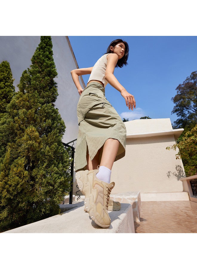 camel Starry Fall】 Vintage Dad Shoes For Women, Athletic Sneakers For Women, Breathable Thick-soled Height-increasing Comfortable Casual Shoes For Women - Image 3