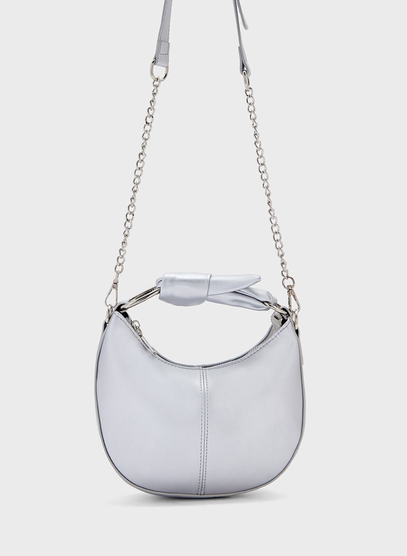 Ginger Bow Detail Satchel Bag  - Image 1