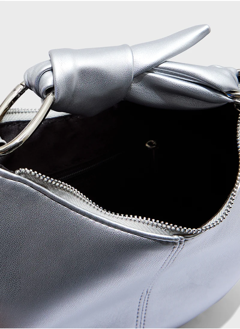 Ginger Bow Detail Satchel Bag