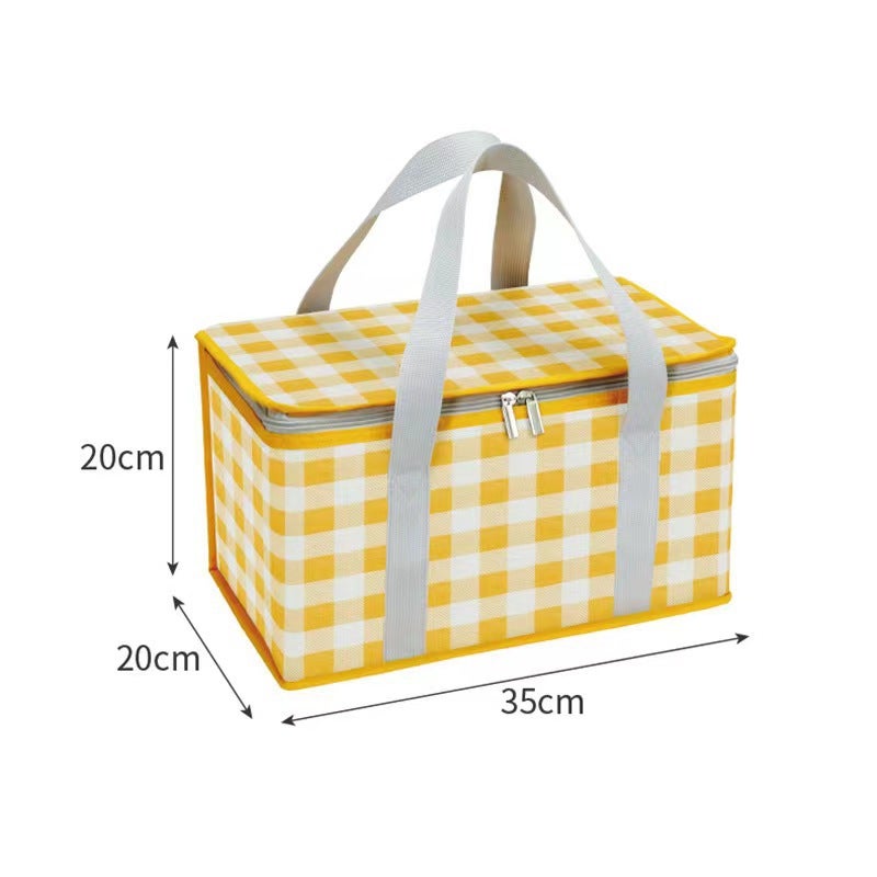 Premium Insulated Cooler Bag for Hot Cold Food WHEAT 