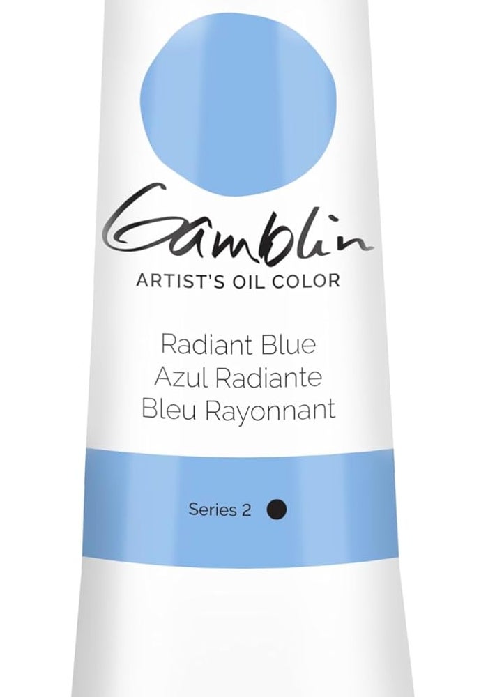 Gamblin Artist Oil Color Radiant Blue 37ml Tube - Series 2