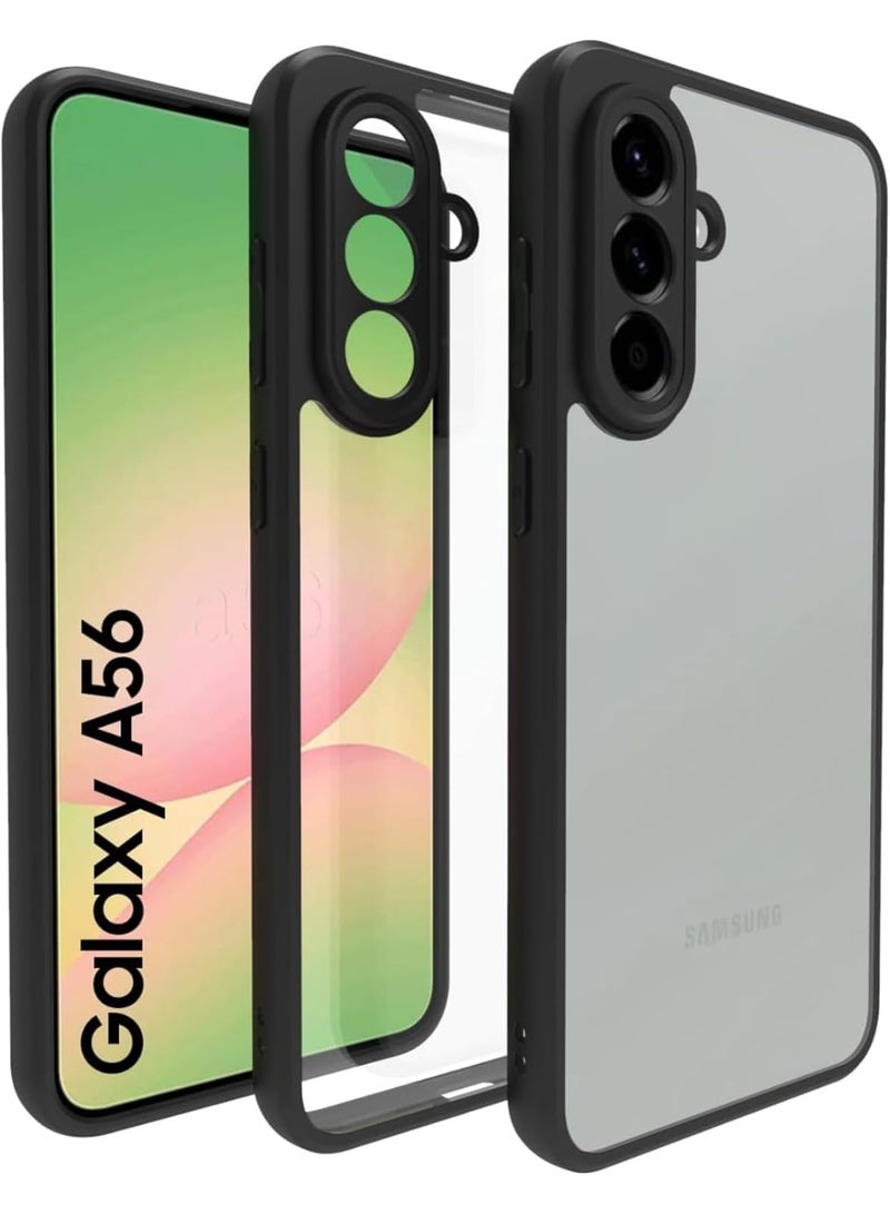 جراب حمايه شفاف مضاد للاصفرار ومقاوم للصدمات متوافق مع  Samsung Galaxy A56 (شفاف) - Image 1