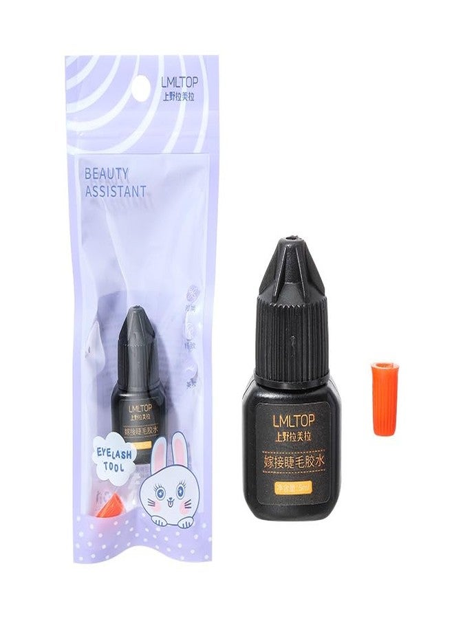 LMLTOP Eyelash Extension Glue, 5ml, Quick Drying, Clear, Professional Salon and Self Application Eyelashes Glue Adhesive - Image 1