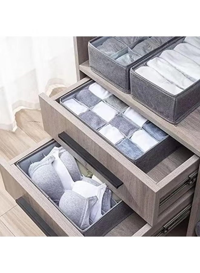 4 Pack Foldable Closet Underwear Organizer, Storage Boxes Under Bed Organizer For Underwear, Bras, Socks, Ties, Belts, Tank Tops - Drawer Dresser Divider - Closet Organizers - Image 5