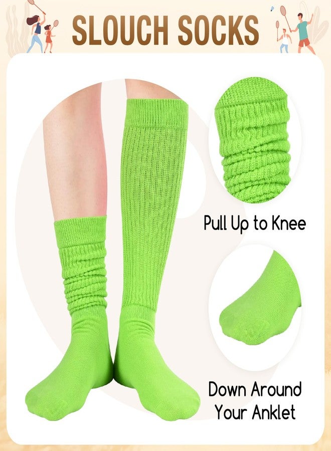 زي مارت جوارب نسائية رقيقة من زمارت، جوارب طويلة خضراء تصل إلى الركبة، مناسبة لفصلي الربيع والصيف، ناعمة بتصميم مستوحى من موضة الثمانينيات والتسعينيات، مقاسات من 5 إلى 10 - Image 4