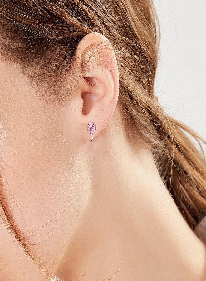 TecoKart® 6 Pairs Clip-On Earrings for Girls Stylish - Non-Piercing Kids Earrings for Kids Girls, Cute Shining Heart and Butterfly Alloy Studs for Kids Girls Jewelry - Image 4