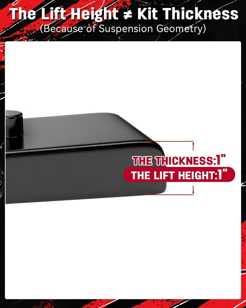 Richeer 1 Inch Rear Lift Block for Silverado and Sierra - Image 5