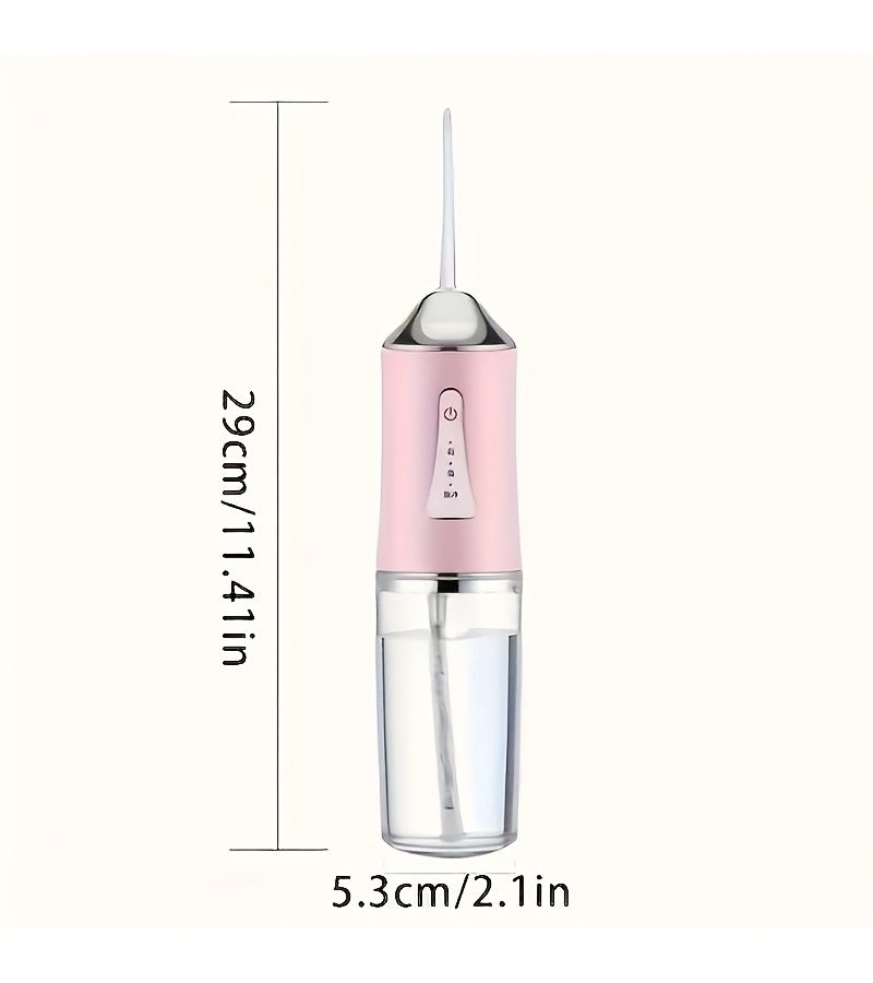 New Oral Irrigator White Cavity Cleaning 3 Modes Adjustment 4 Spray Heads USB Rechargeable 300mAh Battery 360 Degree Swivel Head - Image 2