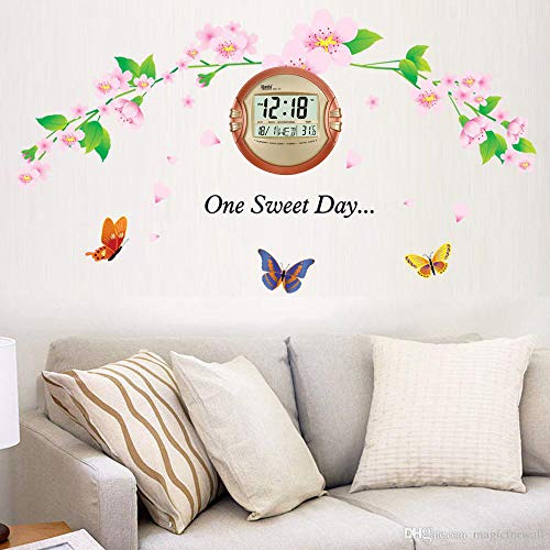 Ajanta Quartz Digital Round Wall - Table Clock (26.5 cm X 26.5 cm, Golden, ODC-110) Plastic - Image 2