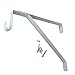 Desunia Desunia Oval Closet Rod Shelf Bracket - Adjustable for Rear Cleat Strip - White - 1 Pack  - Image 2