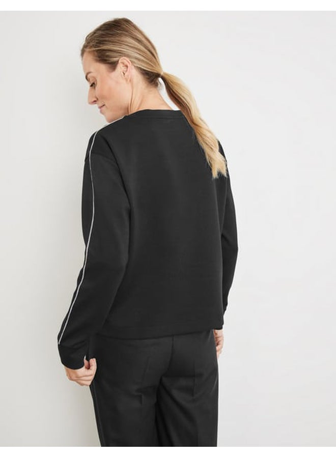 GERRY WEBER Sweatshirt with a delicate chain band  - Image 4