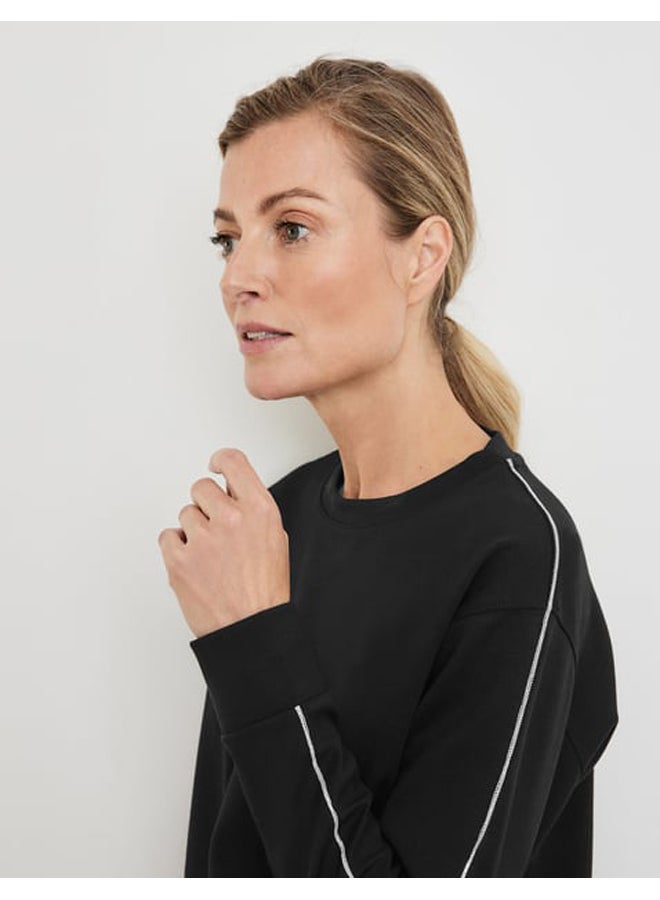 GERRY WEBER Sweatshirt with a delicate chain band  - Image 5