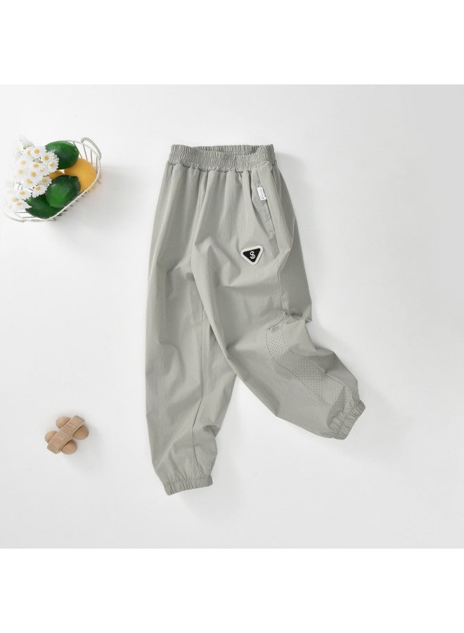 Bornbay boys' Summer Sports Pants - Cool-feel Long Pants For Big Kids, Versatile Casual Wear - Image 3