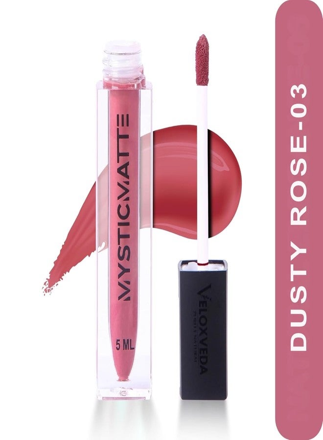 Veloxveda Mystic Matte Liquid Lipstick Combo (Pack of 2) - Shades: Dusty Rose (03) & Deep Berry (06) | Long-Lasting, Smudge-Proof & High Pigment Matte Lip Color (10ml Total) - Image 2