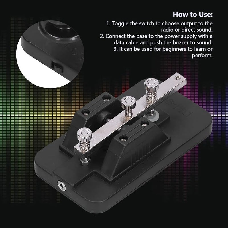 Morse Code Trainer Key with Buzzer and Voice Prompts for CW Practice Physical Teaching - Image 4