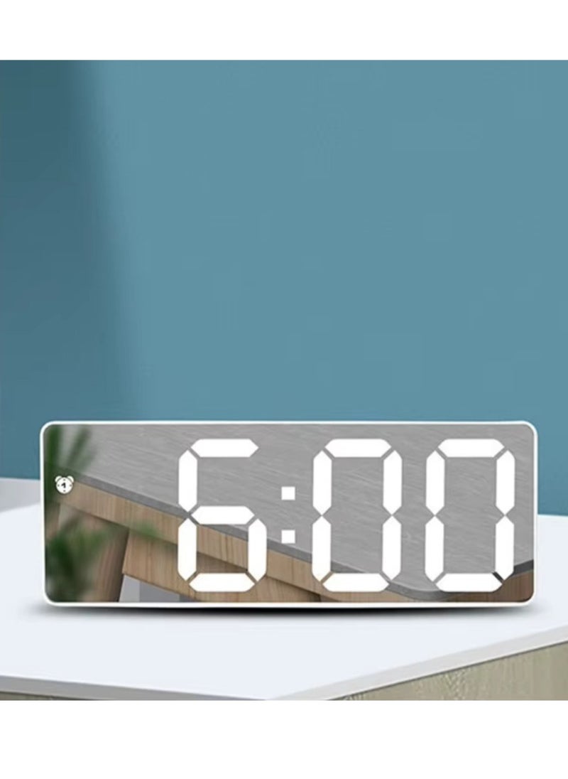 Generic - Smart Digital LED Alarm Clock with Voice Control, Temperature Display, Adjustable Brightness - Image 1