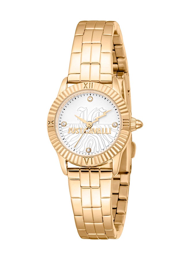 Just Cavalli جست كافالي ليدي ميني رافيناتا JC1L328M0055 - ساعة كوارتز أنثوية من الفولاذ المقاوم للصدأ 3 عقارب - Image 1