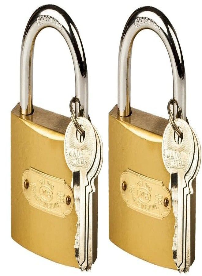 AKKIAGRO AKKI Agro 75mm Padlock for Door with 2 Keys, Solid Brass Finish Mian Door Lock for Home (Pack of 1) - Image 3