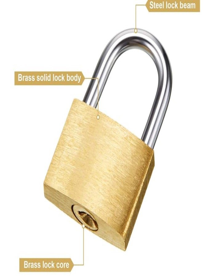 AKKIAGRO AKKI Agro 75mm Padlock for Door with 2 Keys, Solid Brass Finish Mian Door Lock for Home (Pack of 1) - Image 2