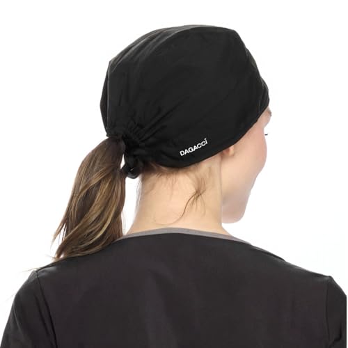 Dagacci Medical Uniform Unisex Scrub Cap (Black) - Image 2