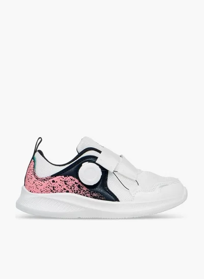Kappa Girls' Colourblock Sports Shoes with Rotating Buckle Closure