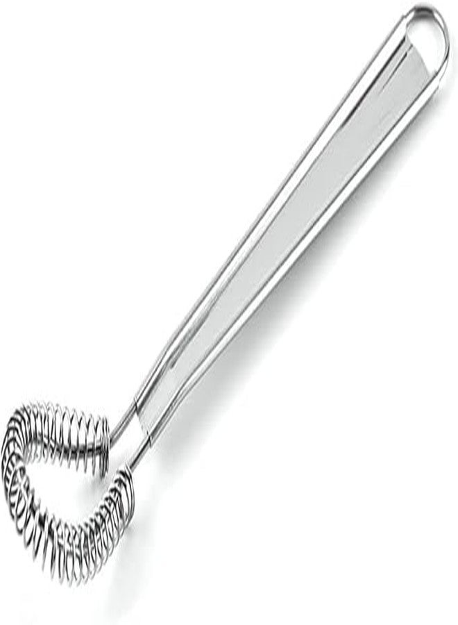 Bwexxt Silver Egg Beater Stainless Steel Mini Spring Coil Whisk Handheld Milk Frother Foamer Sauce Stirrer Blender Coffee Mixer Kitchen Egg Whisks Kitchen Utensils and Gadgets - Image 1