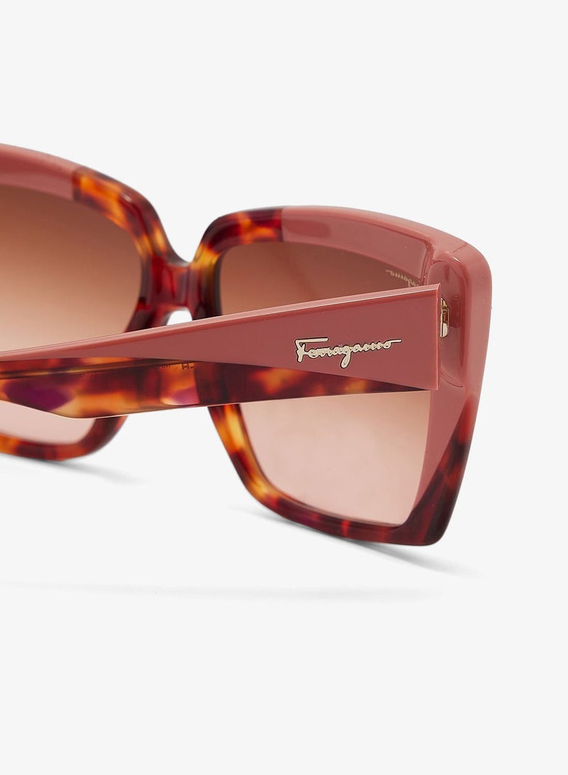 FERRAGAMO Rectangle Oversized Sunglasses - Image 3