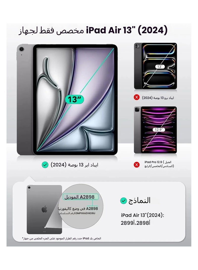 iPad Air 13-Inch M2 Paper Magnetic Screen Protector 2024, Write u0026 Draw Like on Paper, Detachable u0026 Reusable, Compatible with Tempered Film, Matte Finish - Image 2