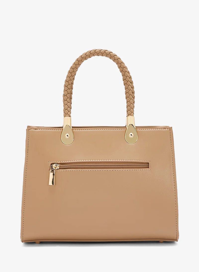 Khizana Croc Print Satchel Bag