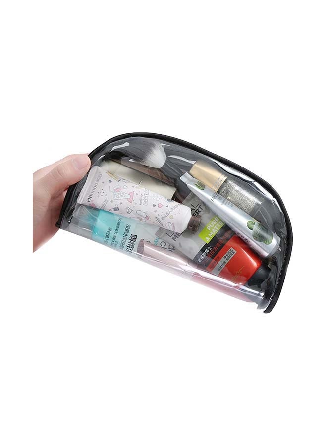 NIBEMINENT Transparent Cosmetic Bag Silver - Image 3