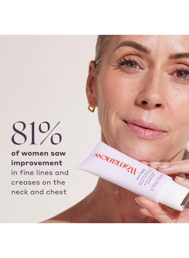 Womaness - Womaness Let's Neck Firming Serum - Roll On Neck Creams for Tightening and Firming - Daily Crepey Skin Treatment to Smooth Neck Wrinkles & Sagging Skin - Hydrate, Tighten and Lift (50ml) - Image 1