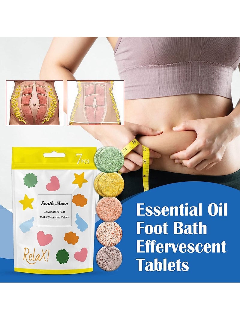 SYOSI Bubble Bath Essential Oil Footbath Effervescent Tablets Nature Foot Bath Bubble Tablets with Wormwood Ginger Safflower and Lavender SiChuan Peppercorn Relaxing Massage Restore Foot Health 2Pack  - Image 3