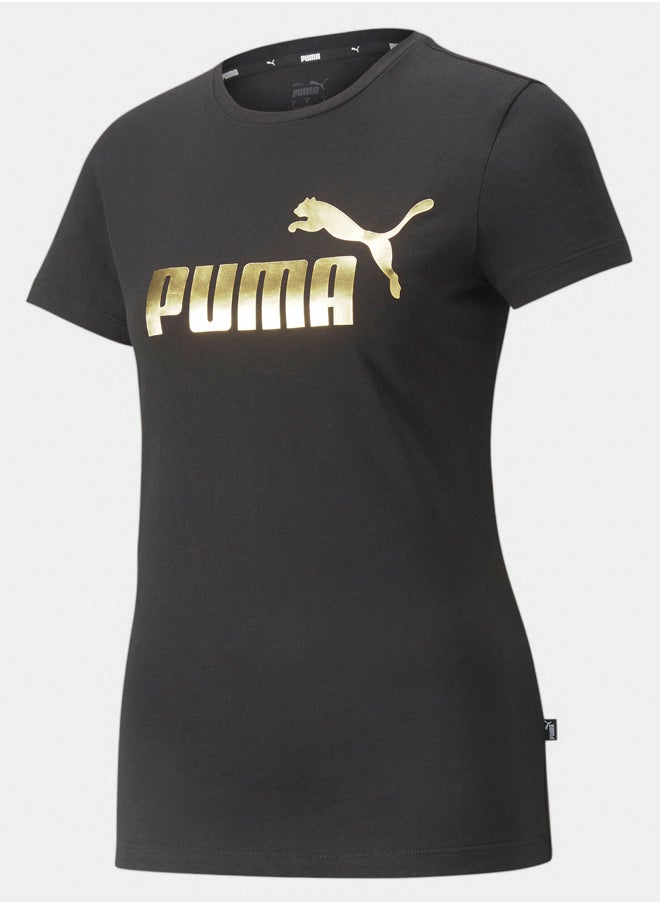 PUMA Ess+ Metallic Logo Tee  - Image 1