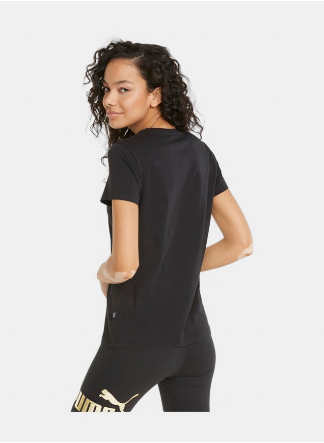 PUMA Ess+ Metallic Logo Tee  - Image 3
