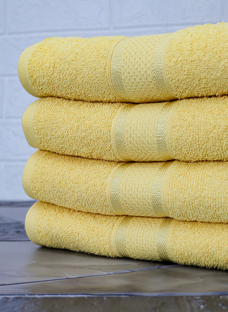 Baltic Linen Pack of 4 Bath Towel Ultra Soft 70 x 140 Cm, 100% Cotton 430GSM Terry - Image 5