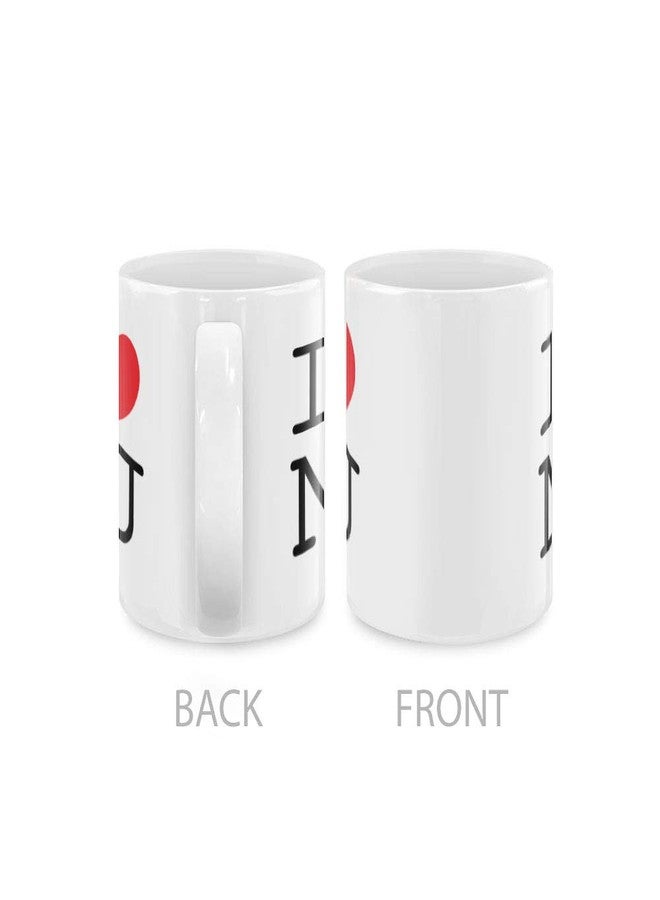 MUGBREW كوب قهوة/شاي من السيراميك من MUGBREW، مكتوب عليه "أحب نيوجيرسي"، 11 أونصة - Image 3
