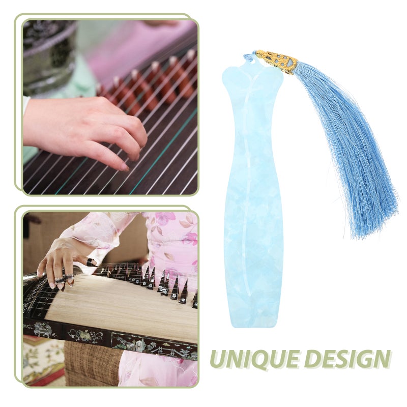 Pipa Nails Organizer Instruments Nails Holder Portable Guzheng Pick Nail Storage Board with Tassel - Image 5