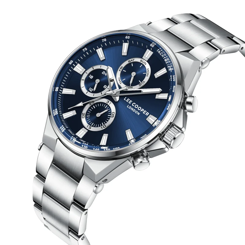 لي كوبر Men's Metal Multi Function Watch LC08219.390 - 23x29,5 mm