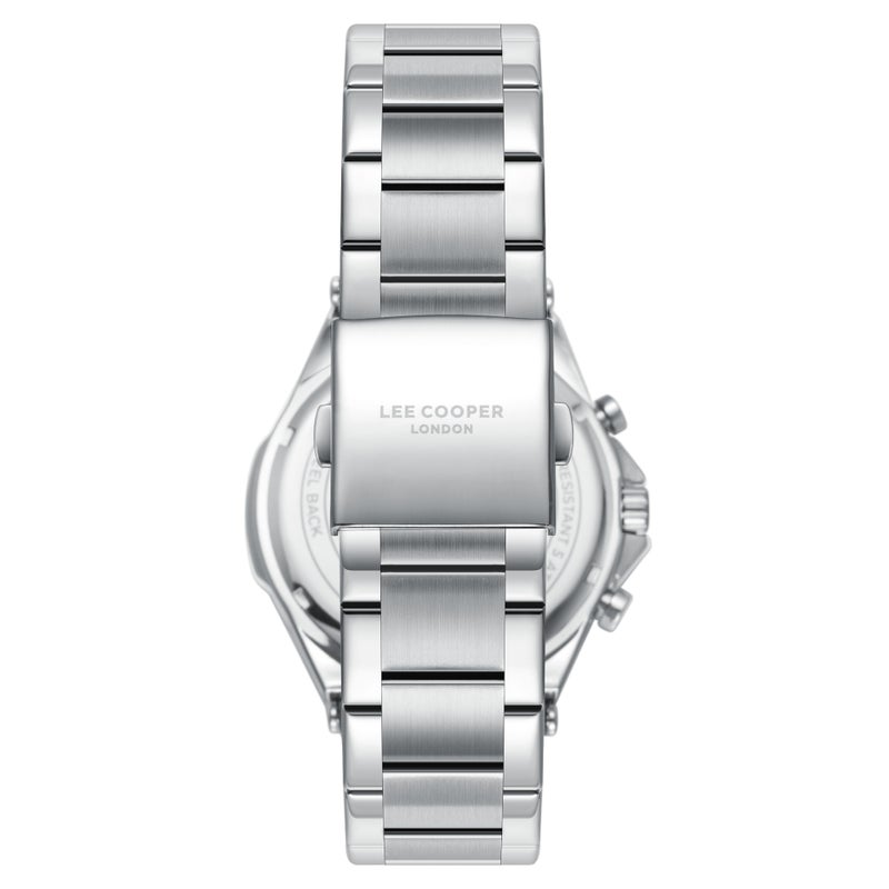 Lee Cooper ساعة متعددة الوظائف للرجال من المعدن LC08219.390 - 23x29.5 مم - Image 4