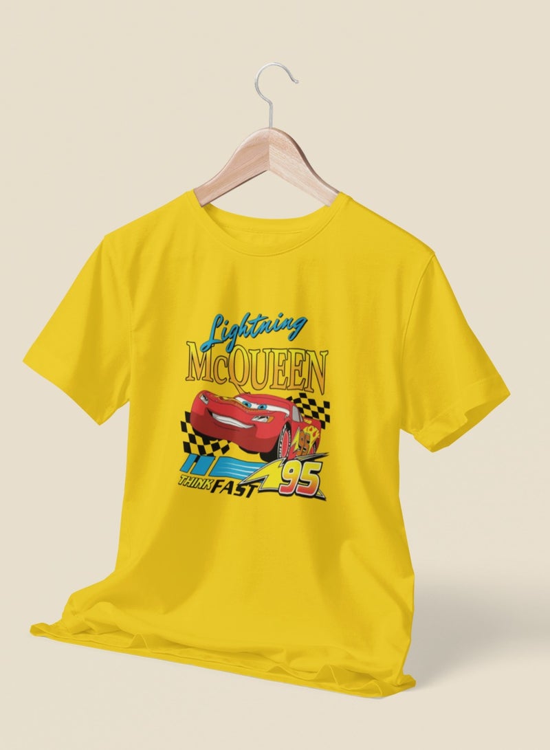 ZOOM Lightning McQueen Racing Car Kids T-Shirt with Fun Colorful Design