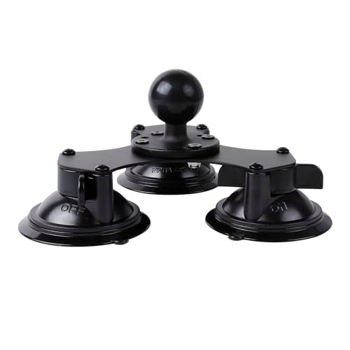 Leenconghui Triple Suction Cup with 1.5" / 38mm Ball, Heavy Duty 3 Suction Car Mount Base Compatible with RAM Mounts and Other C Size Double Socket Arm - Image 5