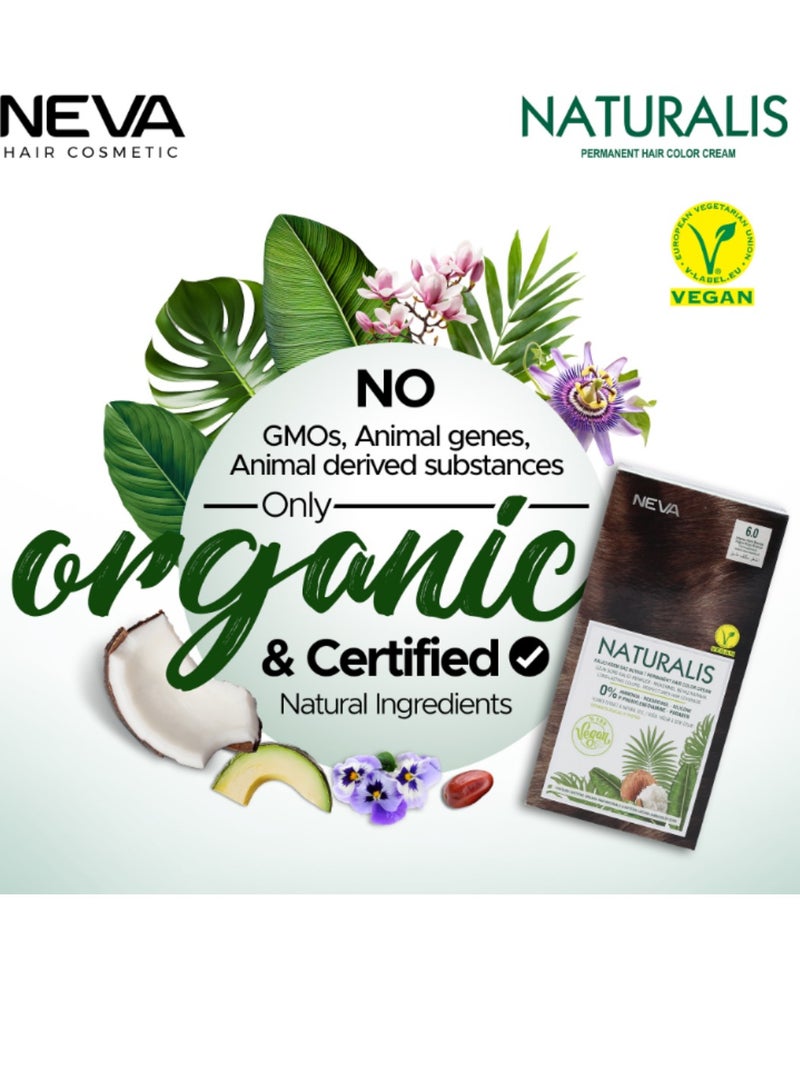 NEVA Naturalis Permanent Hair Color, Vegan,100% Gray Coverage, Organic, No Harmful Chemicals, Ammonia Free, Long-Lasting - SAND BLONDE - 7.08 - Image 5
